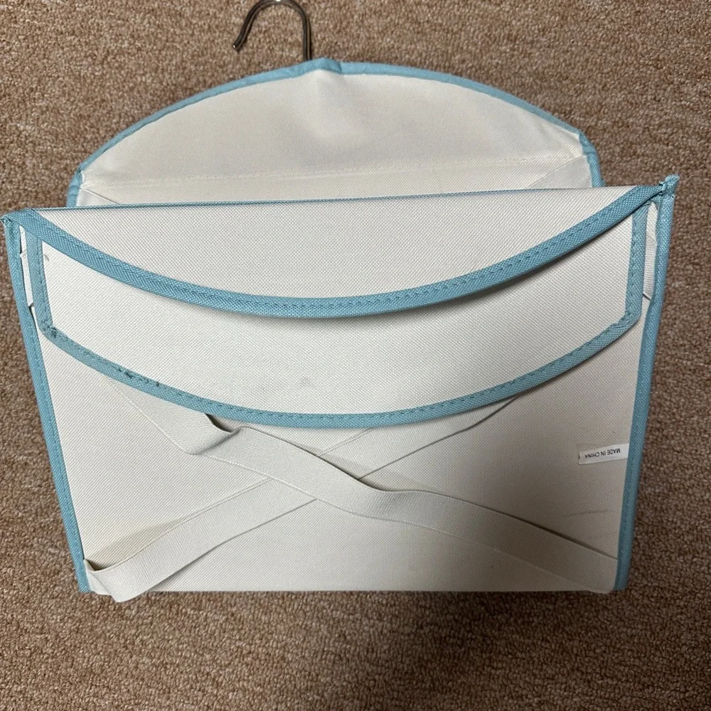 White and Blue Hanging Organizer